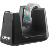 tesa Tischabroller Easy Cut Smart + 1 Rolle eco & clear schwarz, 10 Meter