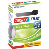 tesa tesafilm eco & clear, 1 Rolle, 15mm, Klebeband transparent, 10 Meter