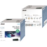 ASUS BC-12D2HT Silent, Blu-ray-Combo schwarz, 12-fach Blu-Ray lesen, M-DISC, Retail