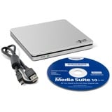 HLDS GP70NS50 SLIM, externer DVD-Brenner silber, extern, USB 2.0, 5,25"