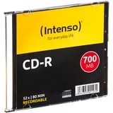 Intenso CD-R 700 MB, CD-Rohlinge 52fach, 10 Stück