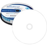MediaRange BD-R 50 GB, Blu-ray-Rohlinge 6fach, 10 Stück, bedruckbar, Retail