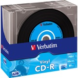 Verbatim CD-R 700 MB Vinyl, CD-Rohlinge 52fach, 10 Stück