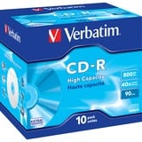 Verbatim CD-R 800 MB, CD-Rohlinge 40fach, 10 Stück, Extra Protection
