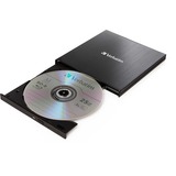 Verbatim External Slimline-Blu-ray-Writer, Blu-ray-Brenner schwarz, USB 3.1 Gen 1 (Typ-C)