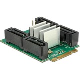 DeLOCK Konverter B+M ST>Hybrid 4x SATA, Adapter 