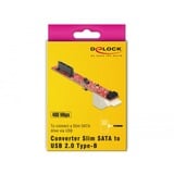 DeLOCK Konverter Slim SATA 13 Pin > USB 2.0 Typ B Buchse 