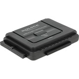 DeLOCK Konverter USB 3.0 auf SATA/ IDE 40P/ IDE 44P, Adapter schwarz, mit Backup Funktion