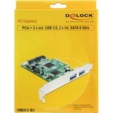 DeLOCK PCI Express Karte > 2x USB 3.0, 2x SATA, Controller 