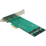 DeLOCK PCIe x1 > 2 x M.2 Key B Low Profi, Adapter 
