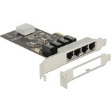DeLOCK PCIe x4 Gigabit LAN 4x RJ45, LAN-Adapter 