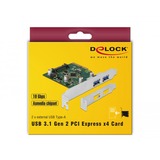 DeLOCK PCIe x4 > 2x ext USB 3.1 Gen2 A, USB-Controller 