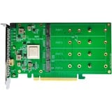 HighPoint SSD7505 PCIe 4.0 > 4x M.2 NVMe SSD, RAID-Karte 