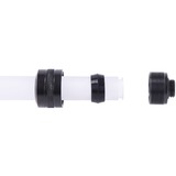 Alphacool Eiszapfen PRO 16mm HardTube Fitting G1/4 - Deep Black Sixpack, Verbindung schwarz, 6 Stück