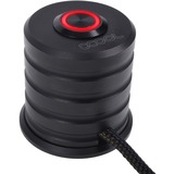 Alphacool Powerbutton mit Taster 19mm rot beleuchtet, Schalter schwarz