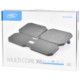 DeepCool Multi Core X6, Notebook-Kühler schwarz, für Notebooks bis 39,624 cm  (15,6")