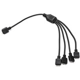 EKWB EK-RGB 4-Way Splitter Cable, Y-Kabel schwarz