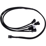 Phobya Y-Kabel 4Pin PWM > 4x 4Pin PWM schwarz, 60cm