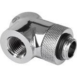 Thermaltake Pacific G1/4" 45 & 90° Adapter, Verbindung chrom