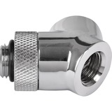 Thermaltake Pacific G1/4" 45 & 90° Adapter, Verbindung chrom