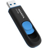 ADATA Dash Drive UV128 256 GB, USB-Stick schwarz/blau, USB-A 3.2 Gen 1