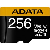 ADATA Premier One 256 GB microSDXC, Speicherkarte UHS-II U3, Class 10, V90