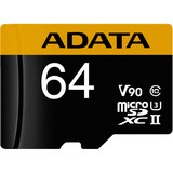 ADATA Premier One 64 GB microSDXC, Speicherkarte UHS-II U3, Class 10, V90