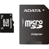 ADATA microSDHC 8 GB, Speicherkarte schwarz, Class 4