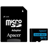 Apacer 64 GB microSDXC, Speicherkarte UHS-I U3, Class 10, V30