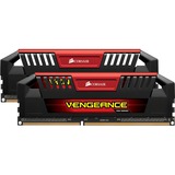 Corsair DIMM 16 GB DDR3-1600 Kit, Arbeitsspeicher rot, CMY16GX3M2A1600C9R, Vengeance Pro Red, XMP
