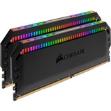 Corsair DIMM 16 GB DDR4-3200 Kit, für AMD Optimiert , Arbeitsspeicher schwarz, CMT16GX4M2Z3200C16, Dominator Platinum RGB, XMP