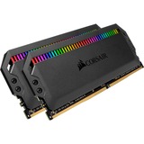 Corsair DIMM 16 GB DDR4-3200 (2x 8 GB) Dual-Kit, für AMD Optimiert , Arbeitsspeicher schwarz, CMT16GX4M2Z3200C16, Dominator Platinum RGB, INTEL XMP