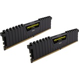 Corsair DIMM 32 GB DDR4-2666 (2x 16 GB) Dual-Kit, Arbeitsspeicher schwarz, CMK32GX4M2A2666C16, Vengeance LPX, INTEL XMP