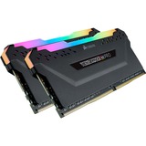 Corsair DIMM 32 GB DDR4-3600 Kit, für AMD Optimiert , Arbeitsspeicher schwarz, CMW32GX4M2Z3600C18, Vengeance RGB PRO, XMP