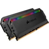 Corsair DIMM 32 GB DDR4-3600 (2x 16 GB) Dual-Kit, für AMD Optimiert , Arbeitsspeicher schwarz, CMT32GX4M2Z3600C18, Dominator Platinum RGB, INTEL XMP