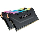 Corsair DIMM 64 GB DDR4-3600 Kit, Arbeitsspeicher schwarz, CMW64GX4M2D3600C18, Vengeance RGB PRO