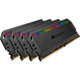 Corsair DIMM 64 GB DDR4-3600 (4x 16 GB) Quad-Kit, Arbeitsspeicher schwarz, CMT64GX4M4Z3600C16, Dominator Platinum RGB, INTEL XMP