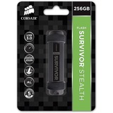 Corsair Flash Survivor Stealth 256 GB, USB-Stick schwarz, CMFSS3B-256GB