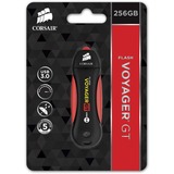 Corsair Flash Voyager GT 256 GB, USB-Stick schwarz/rot, USB-A 3.2 Gen 1