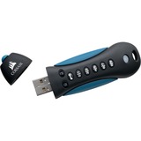 Corsair Padlock 3 32 GB, USB-Stick schwarz/blau, USB-A 3.2 Gen 1