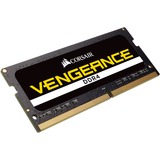 Corsair SO-DIMM 16 GB DDR4-2666  , Arbeitsspeicher schwarz, CMSX16GX4M1A2666C18, Vengeance