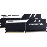 G.Skill DIMM 16 GB DDR4-3200 Kit, Arbeitsspeicher schwarz/weiß, F4-3200C16D-16GTZKW, Trident Z, XMP