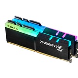 G.Skill DIMM 16 GB DDR4-3200 Kit, Arbeitsspeicher schwarz, F4-3200C16D-16GTZR, Trident Z RGB, XMP