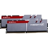 G.Skill DIMM 16 GB DDR4-3200 (2x 8 GB) Dual-Kit, Arbeitsspeicher grau/rot, F4-3200C16D-16GTZB, Trident Z, INTEL XMP