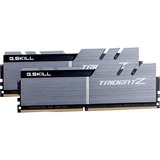 G.Skill DIMM 16 GB DDR4-3200 (2x 8 GB) Dual-Kit, Arbeitsspeicher silber/schwarz, F4-3200C14D-16GTZSK, Trident Z, INTEL XMP