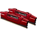 G.Skill DIMM 16 GB DDR4-3600 Kit, Arbeitsspeicher rot, F4-3600C19D-16GVRB, Ripjaws V, XMP