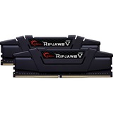 G.Skill DIMM 16 GB DDR4-3600 Kit, Arbeitsspeicher schwarz, F4-3600C18D-16GVK, Ripjaws V, XMP