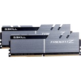 G.Skill DIMM 32 GB DDR4-3200 (2x 16 GB) Dual-Kit, Arbeitsspeicher silber/schwarz, F4-3200C16D-32GTZSK, Trident Z, INTEL XMP
