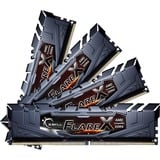 G.Skill DIMM 32 GB DDR4-3200 (4x 8 GB) Quad-Kit, Arbeitsspeicher schwarz, F4-3200C16Q-32GFX, Flare X, INTEL XMP