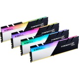 G.Skill DIMM 32 GB DDR4-3600 (4x 8 GB) Quad-Kit, Arbeitsspeicher schwarz/weiß, F4-3600C14Q-32GTZNB, Trident Z Neo, INTEL XMP